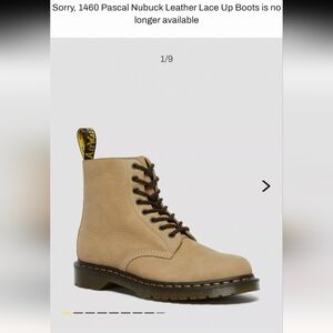 Dr Martens 1460 Pascal Nubuck Leather Lace up Boot